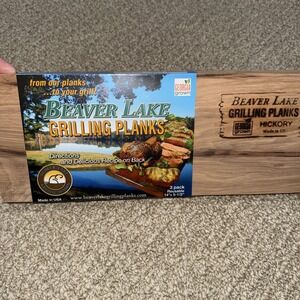 Beaver Lake Grilling Planks Hickory New 14"x5.5"‎ Reusable Compostable Georgia